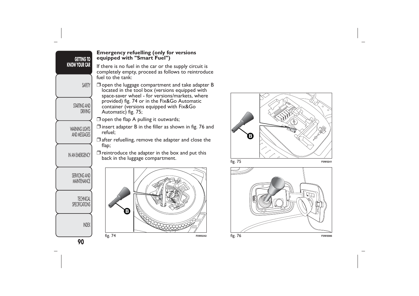 FIAT Panda User Manual | Page 94 / 268