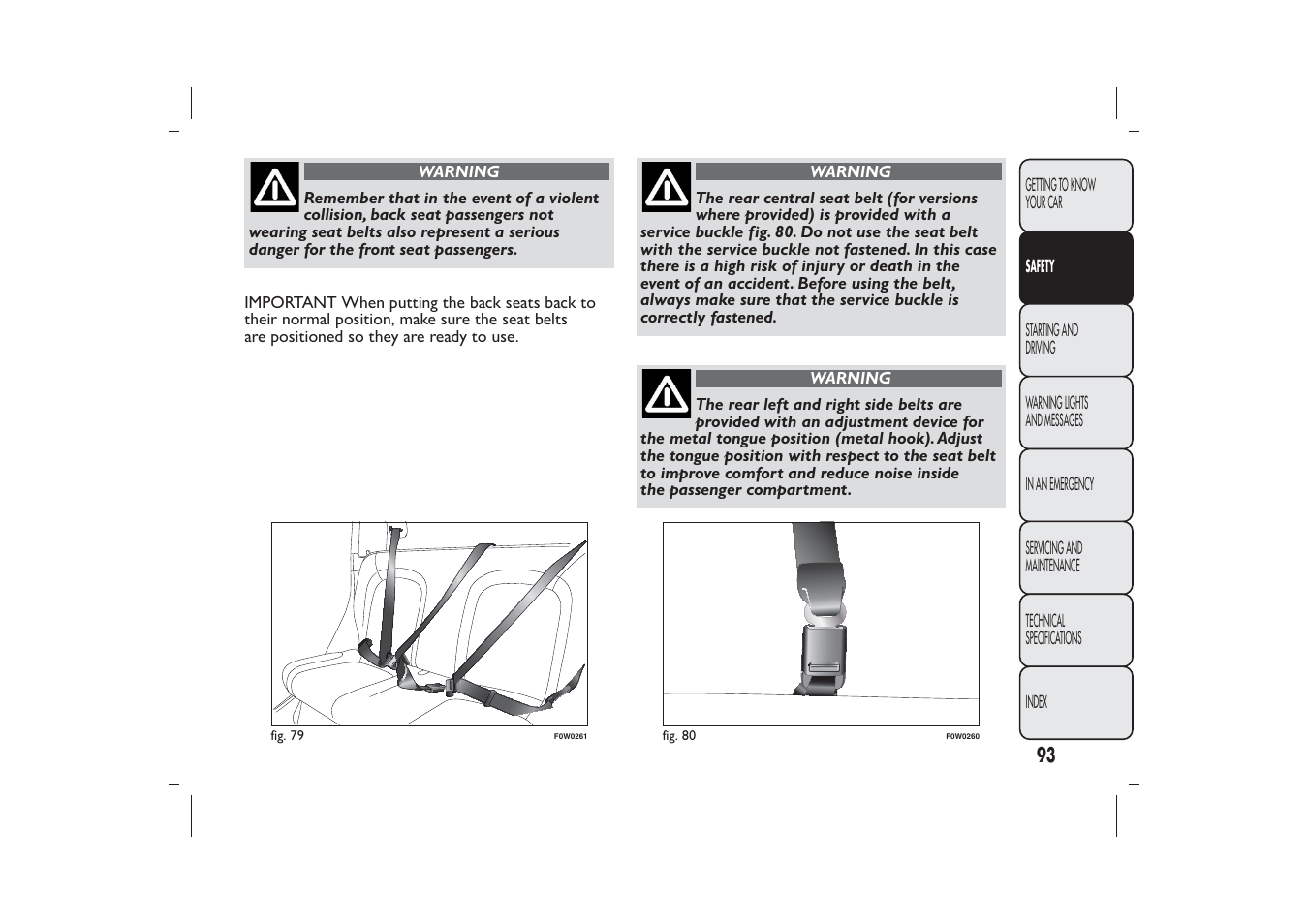 FIAT Panda User Manual | Page 97 / 268