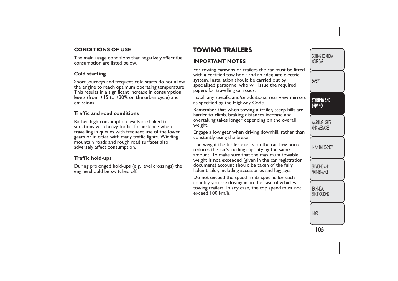 FIAT 500 User Manual | Page 106 / 218