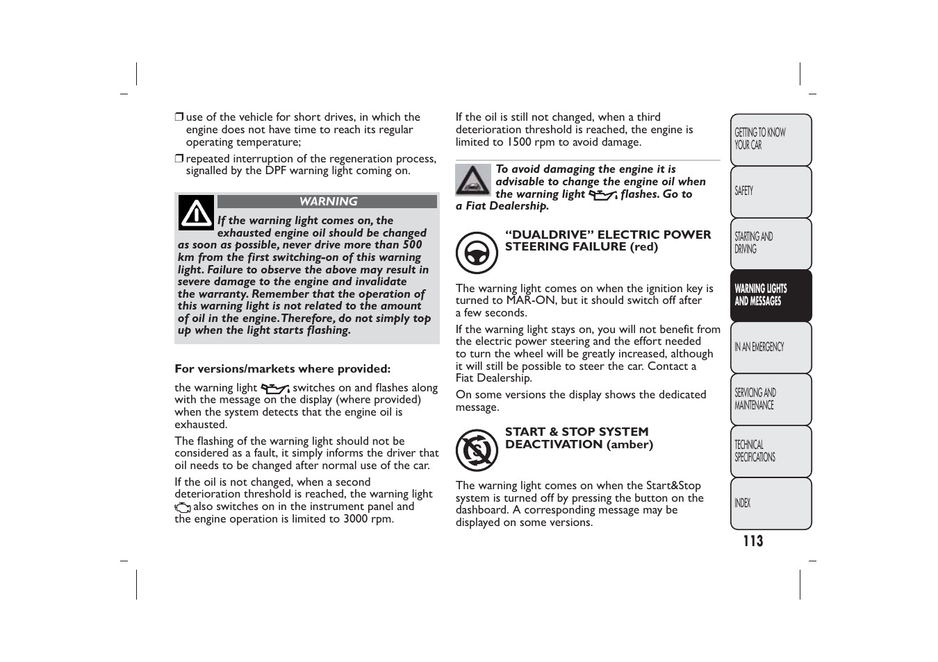 FIAT 500 User Manual | Page 114 / 218