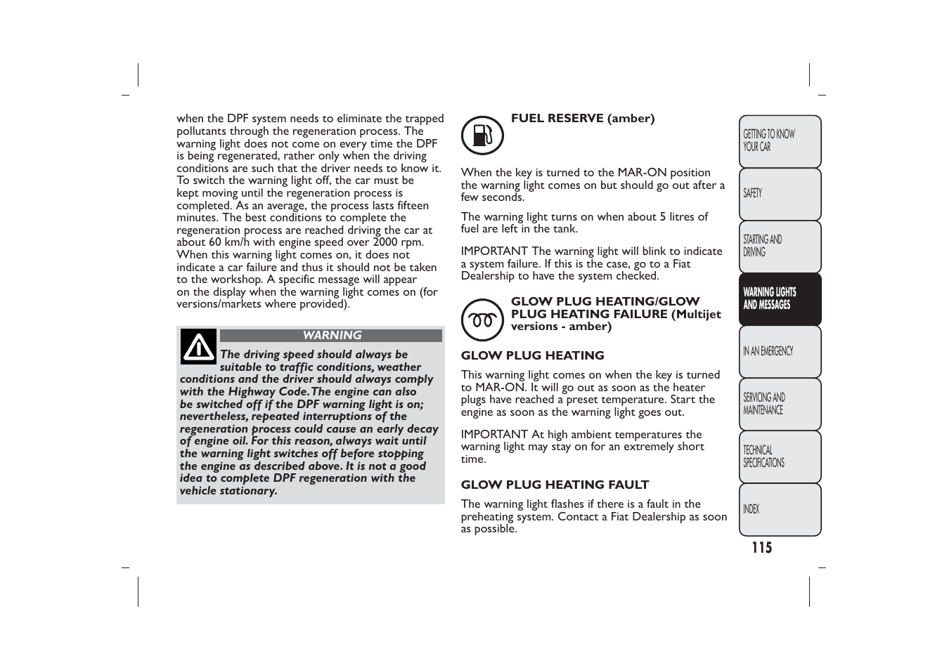 FIAT 500 User Manual | Page 116 / 218