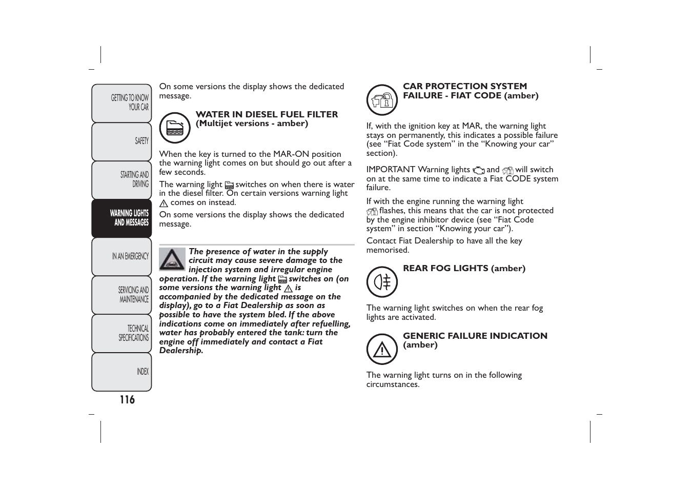 FIAT 500 User Manual | Page 117 / 218