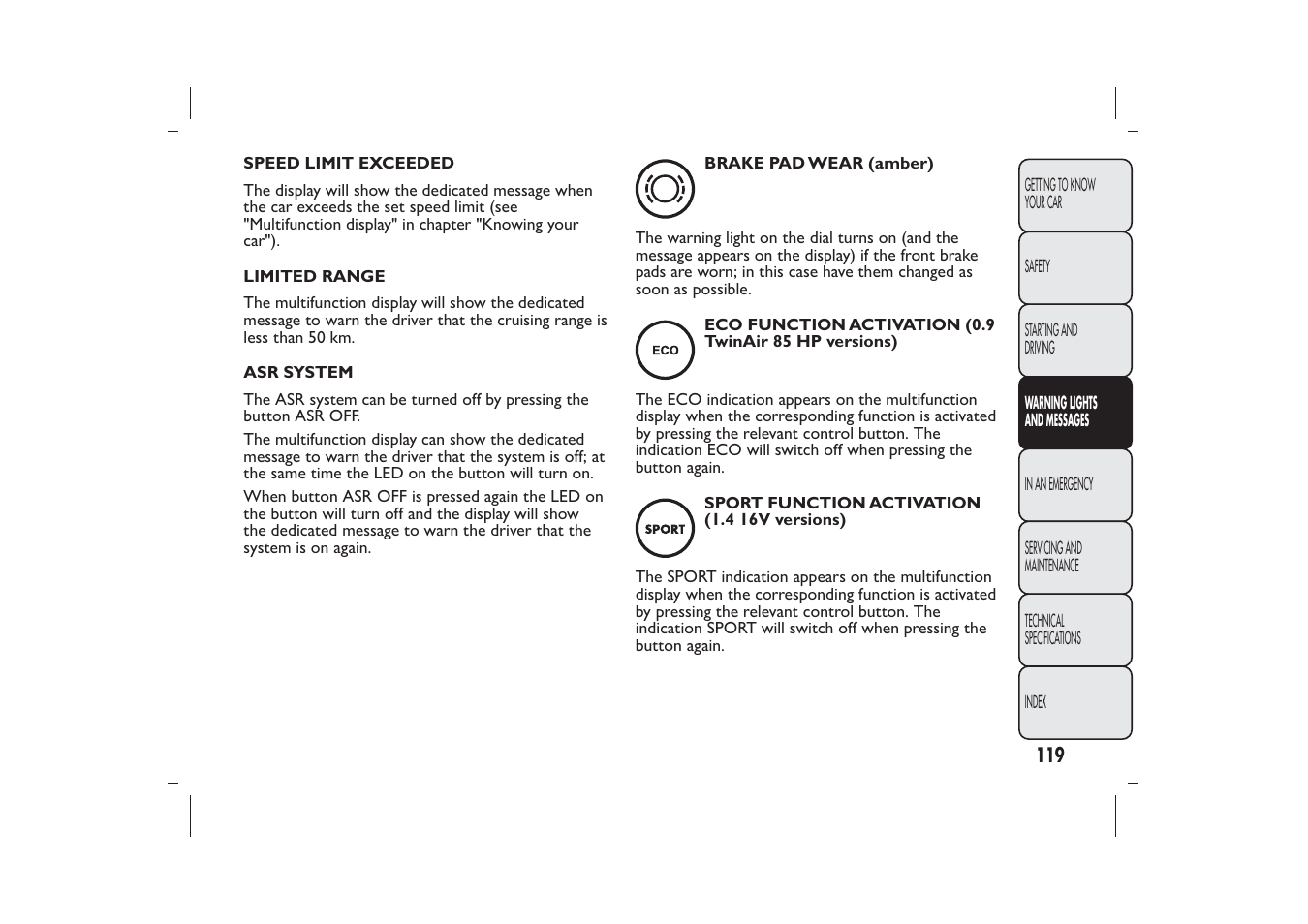 FIAT 500 User Manual | Page 120 / 218