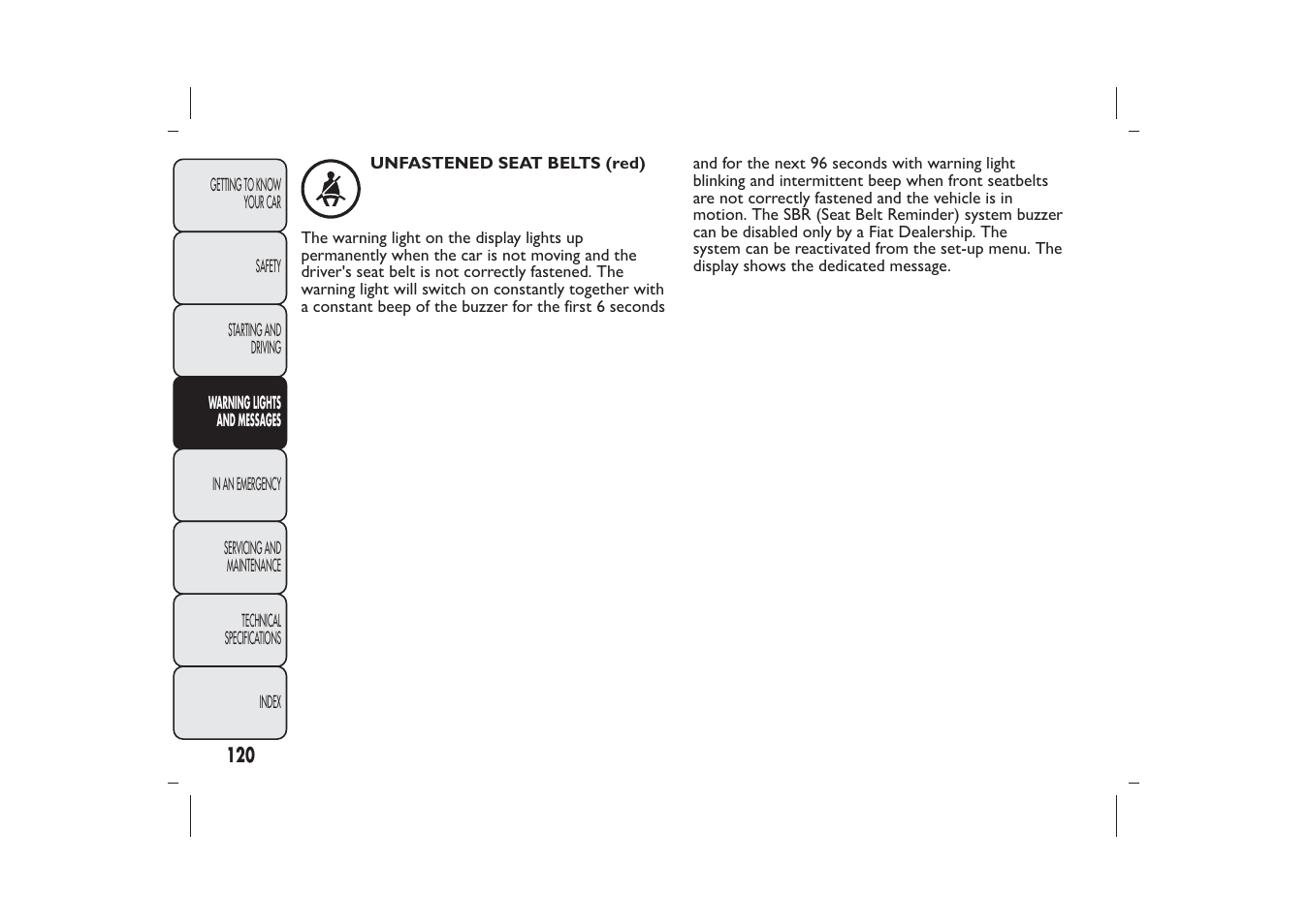 FIAT 500 User Manual | Page 121 / 218