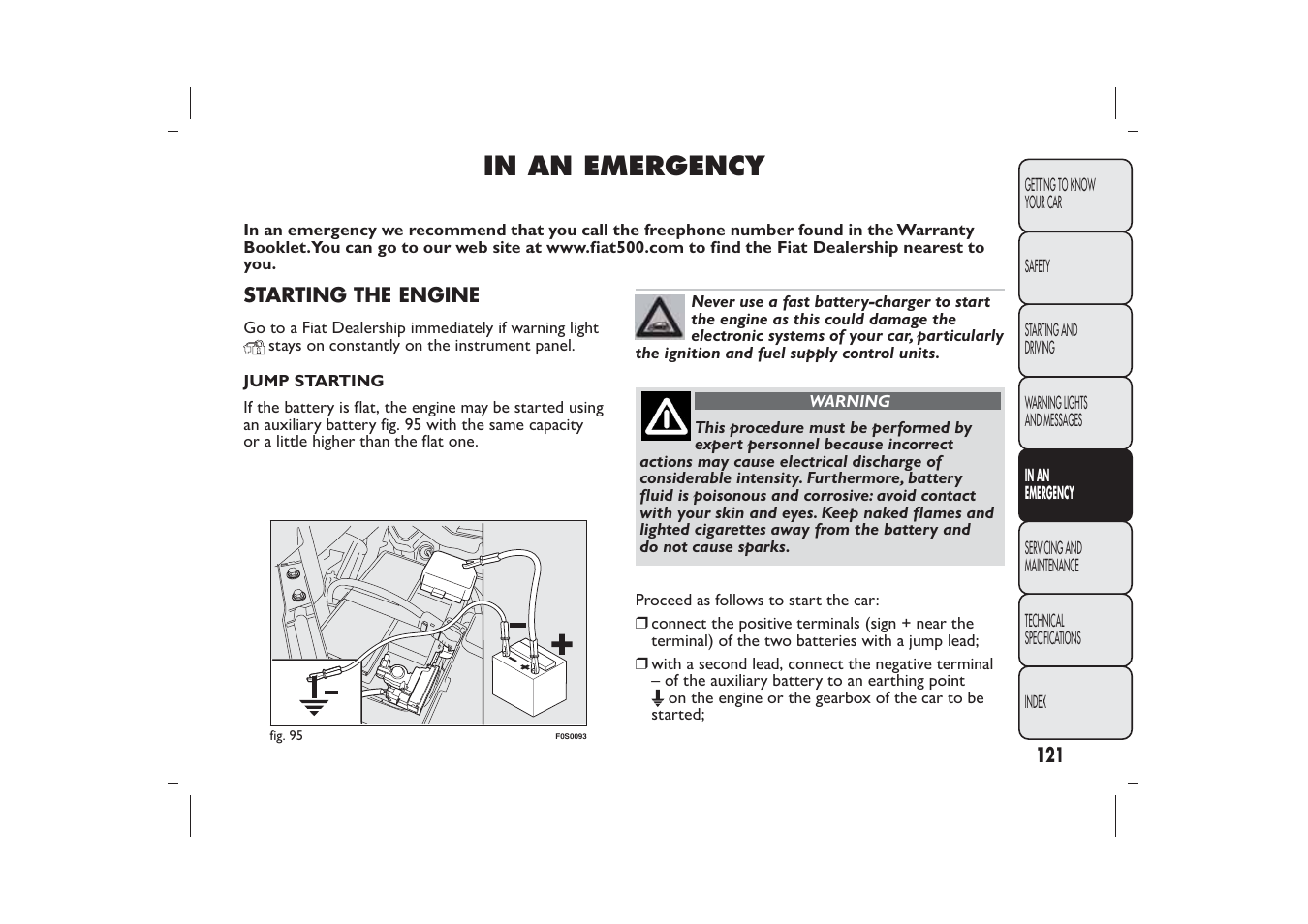 FIAT 500 User Manual | Page 122 / 218