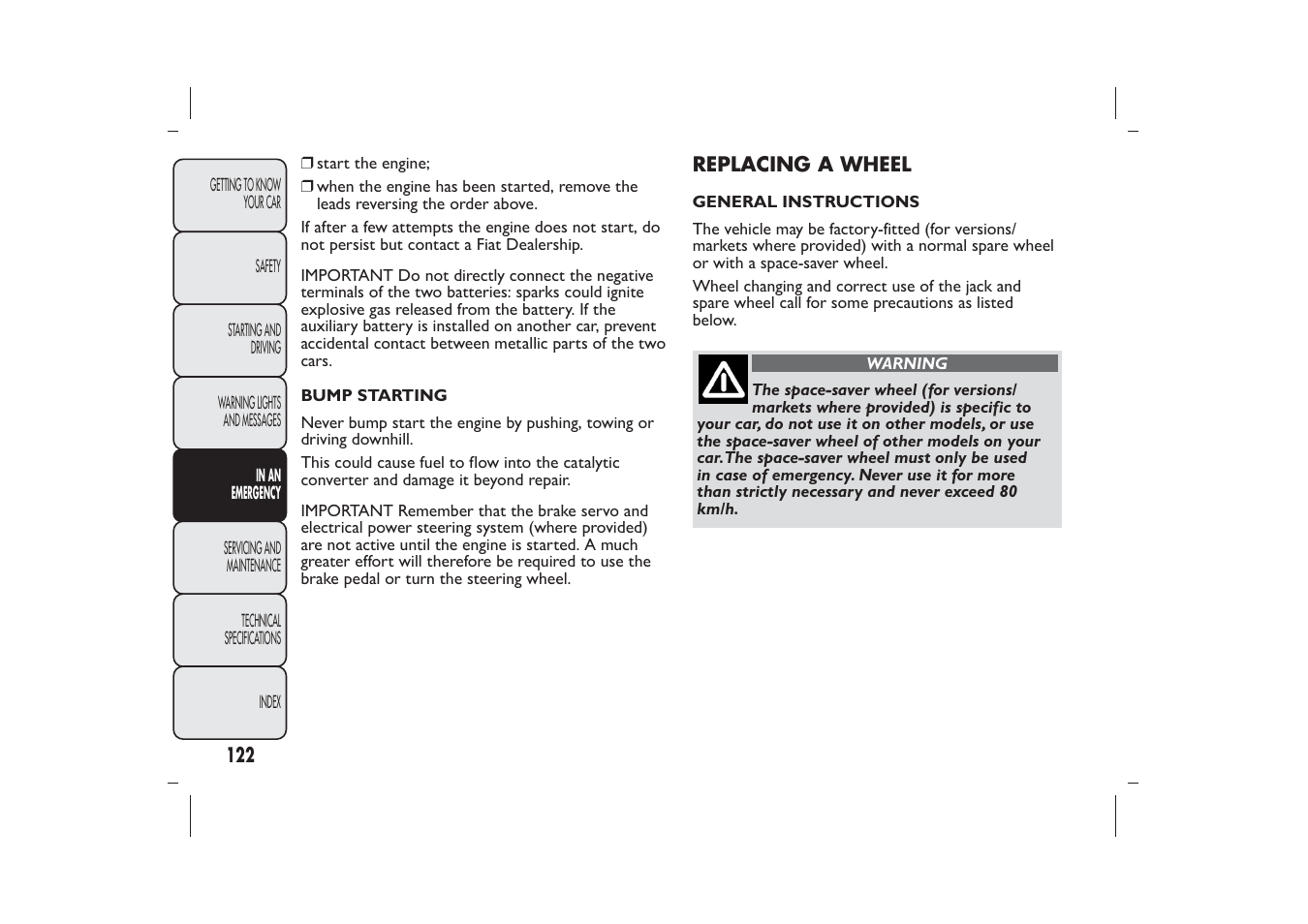 FIAT 500 User Manual | Page 123 / 218