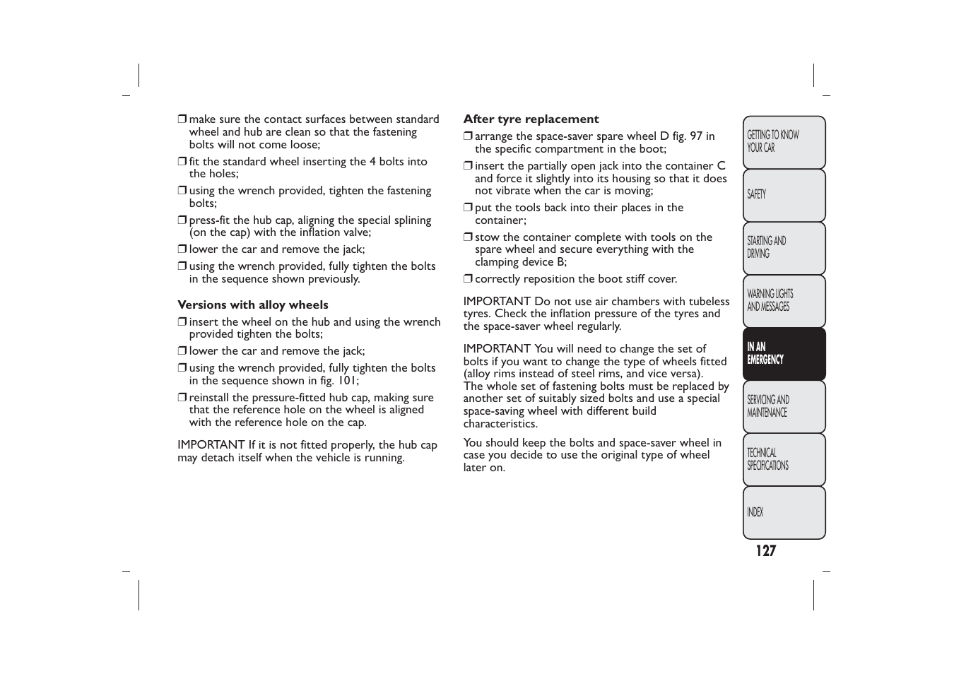 FIAT 500 User Manual | Page 128 / 218