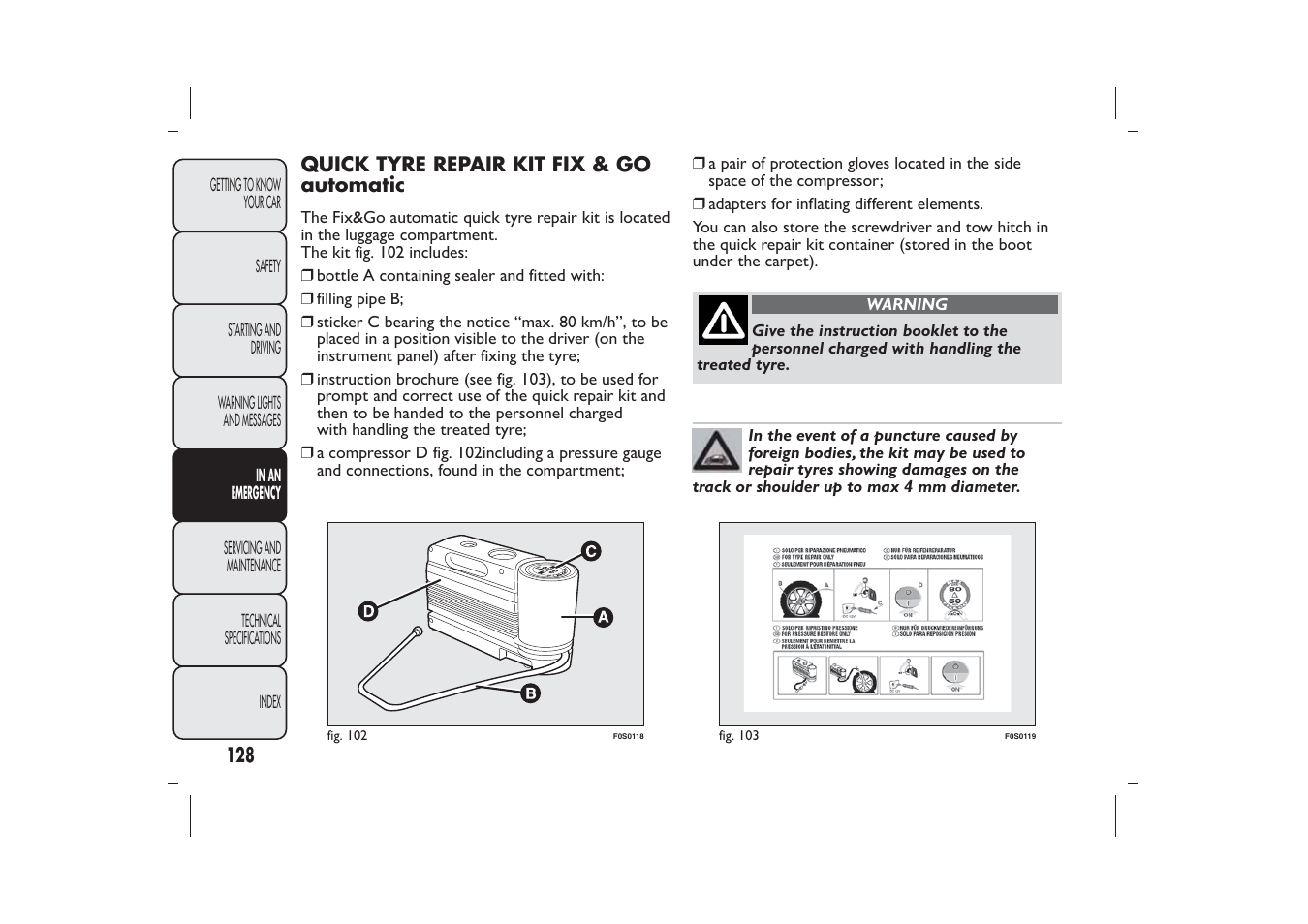 FIAT 500 User Manual | Page 129 / 218