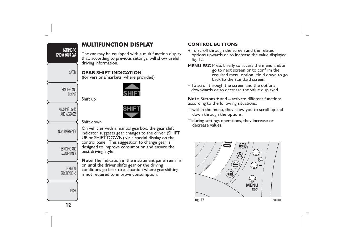 FIAT 500 User Manual | Page 13 / 218