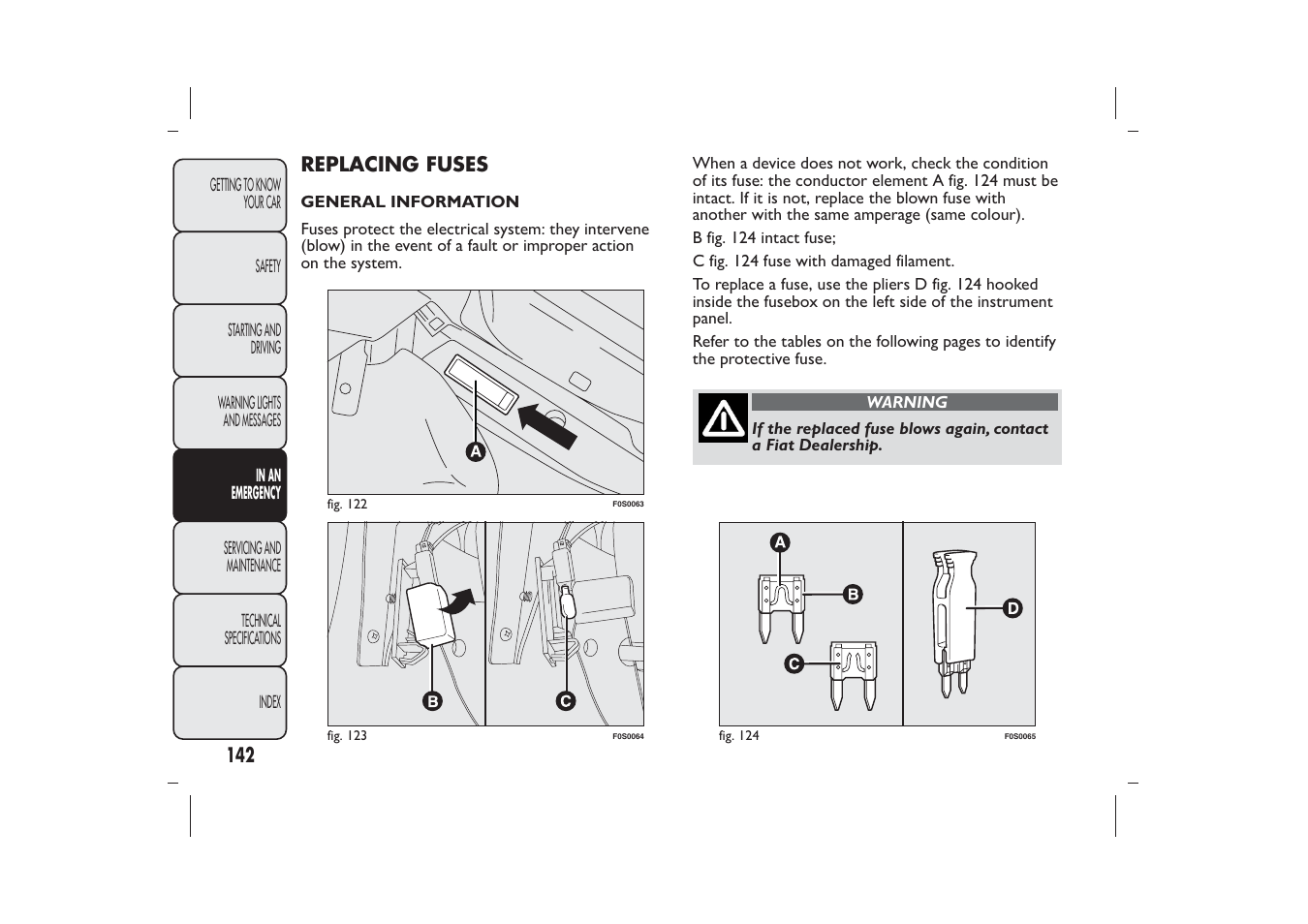 FIAT 500 User Manual | Page 143 / 218