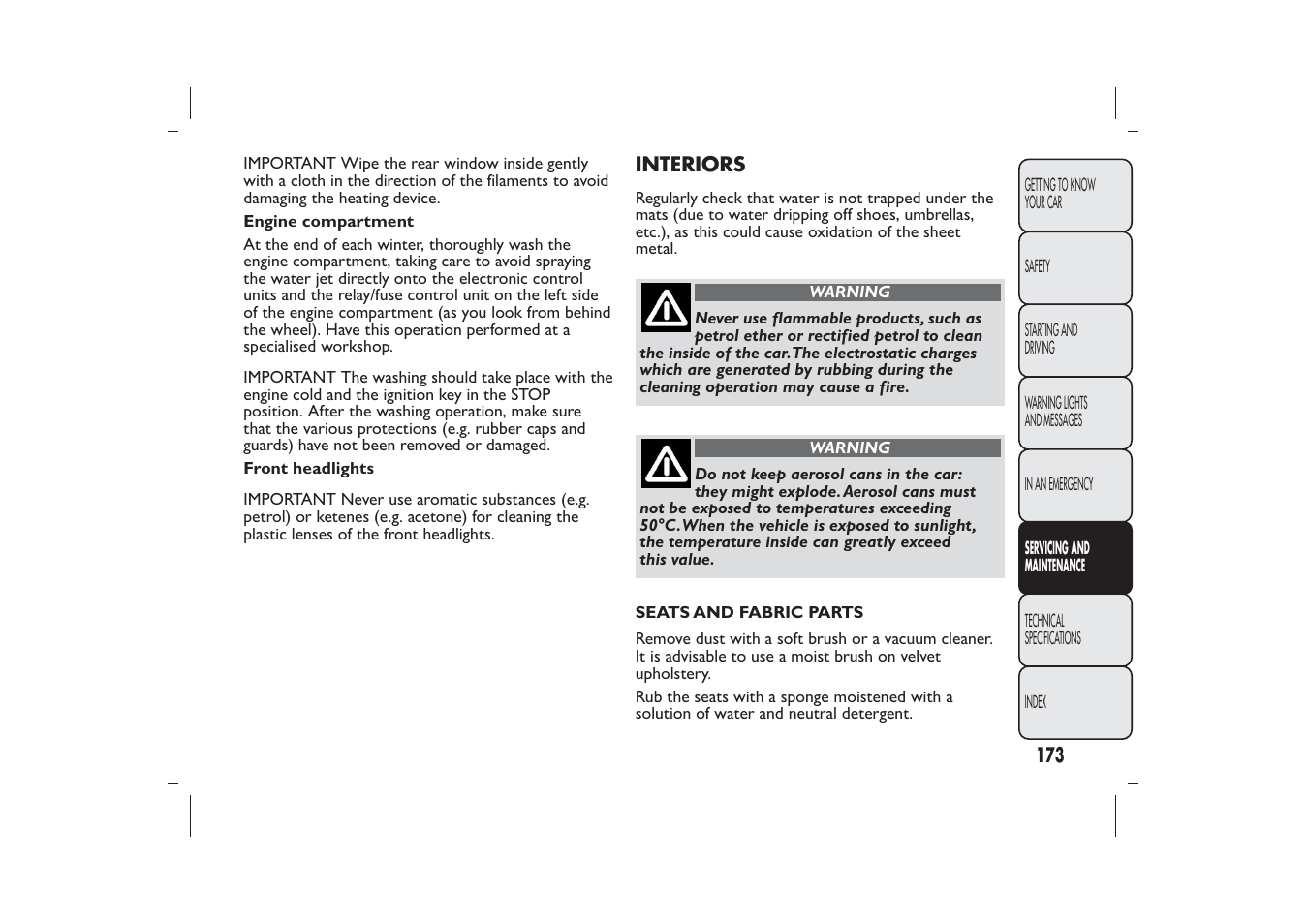 FIAT 500 User Manual | Page 174 / 218