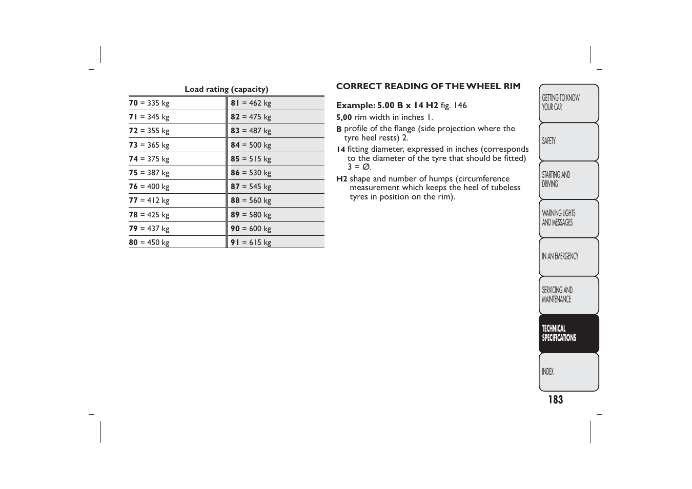 FIAT 500 User Manual | Page 184 / 218