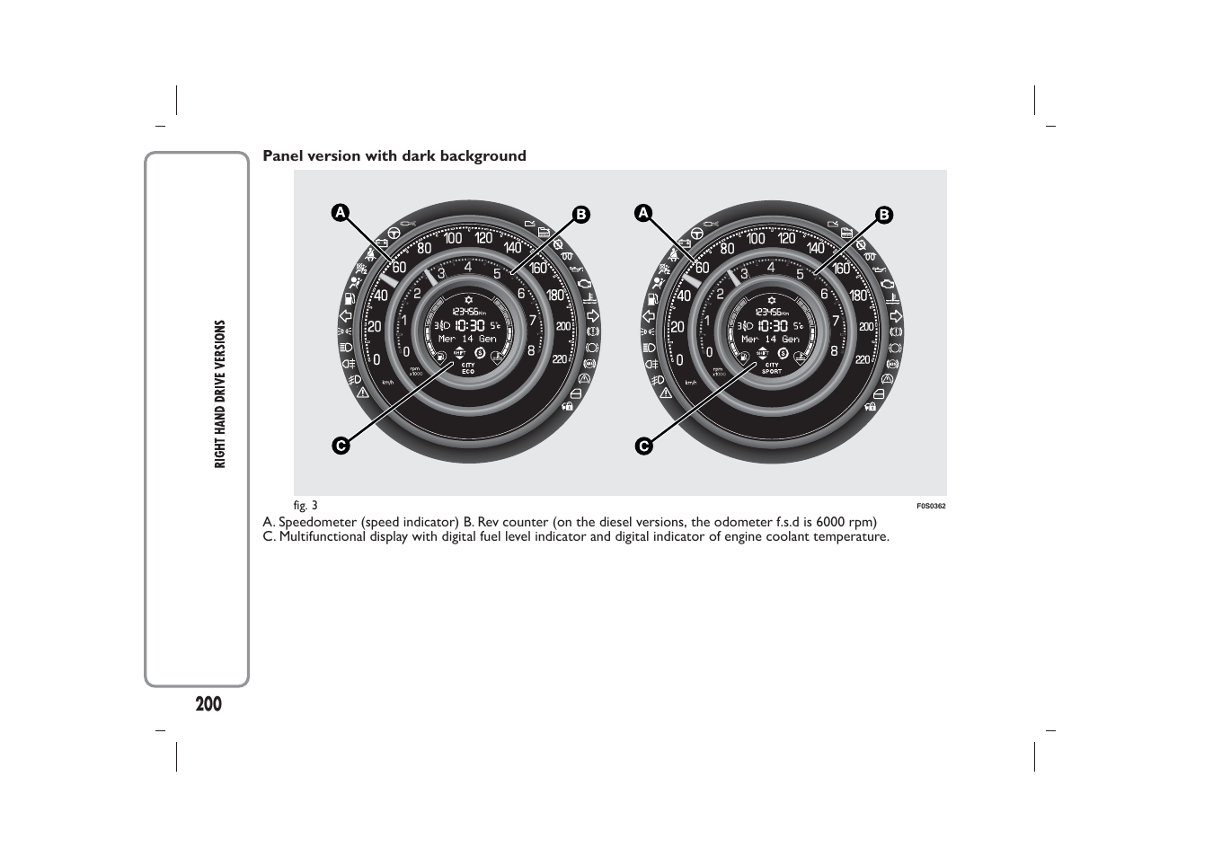 FIAT 500 User Manual | Page 201 / 218