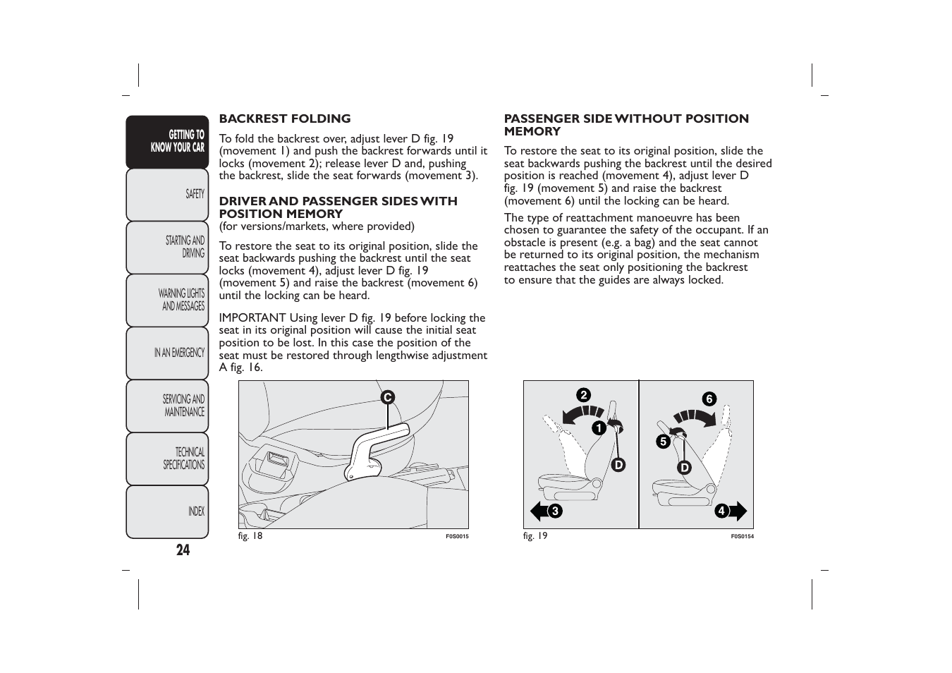 FIAT 500 User Manual | Page 25 / 218