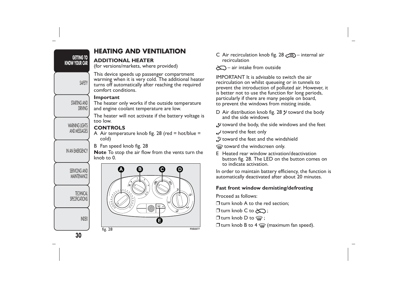 FIAT 500 User Manual | Page 31 / 218