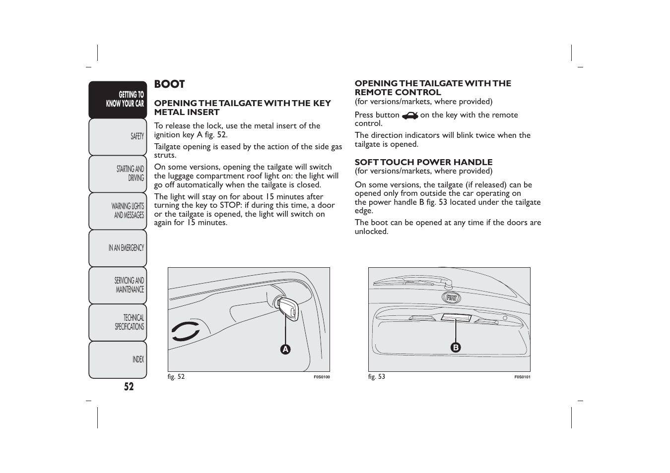 FIAT 500 User Manual | Page 53 / 218