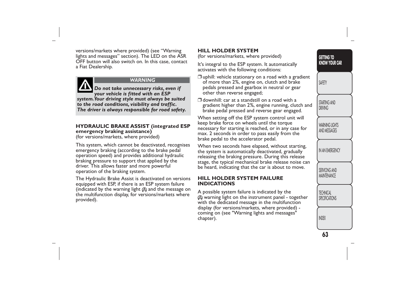 FIAT 500 User Manual | Page 64 / 218