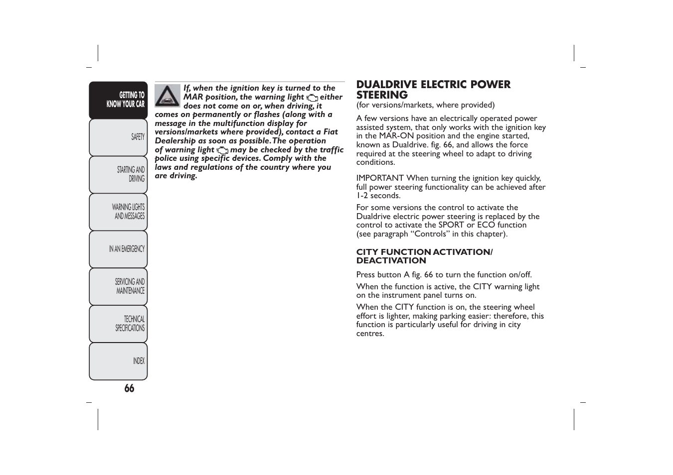 FIAT 500 User Manual | Page 67 / 218
