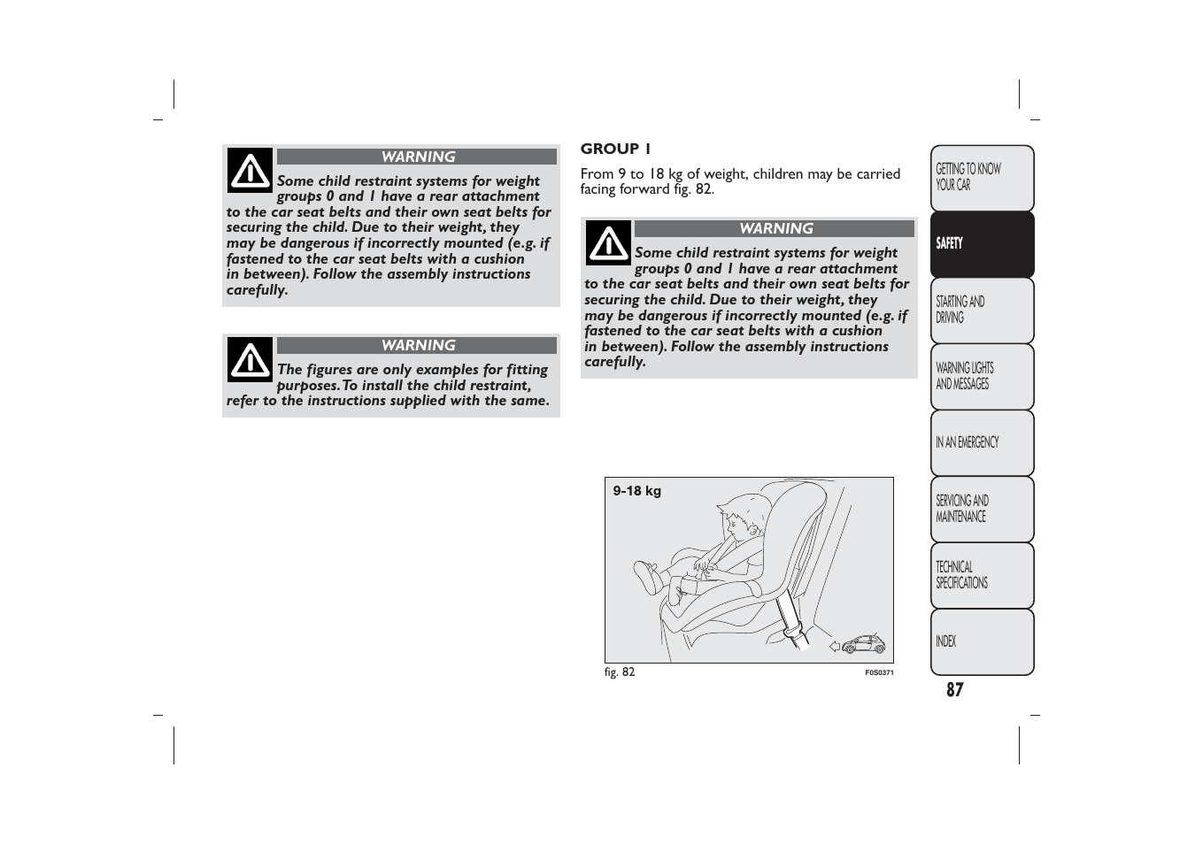 FIAT 500 User Manual | Page 88 / 218