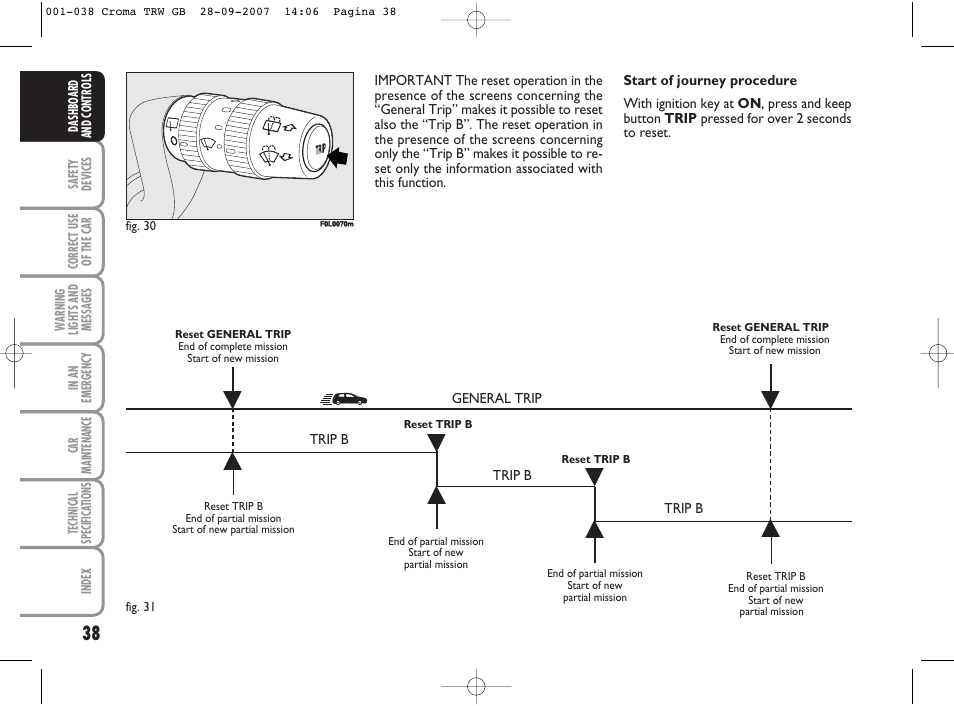 FIAT Croma User Manual | Page 39 / 258