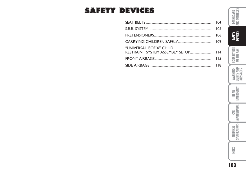 FIAT Linea User Manual | Page 104 / 230