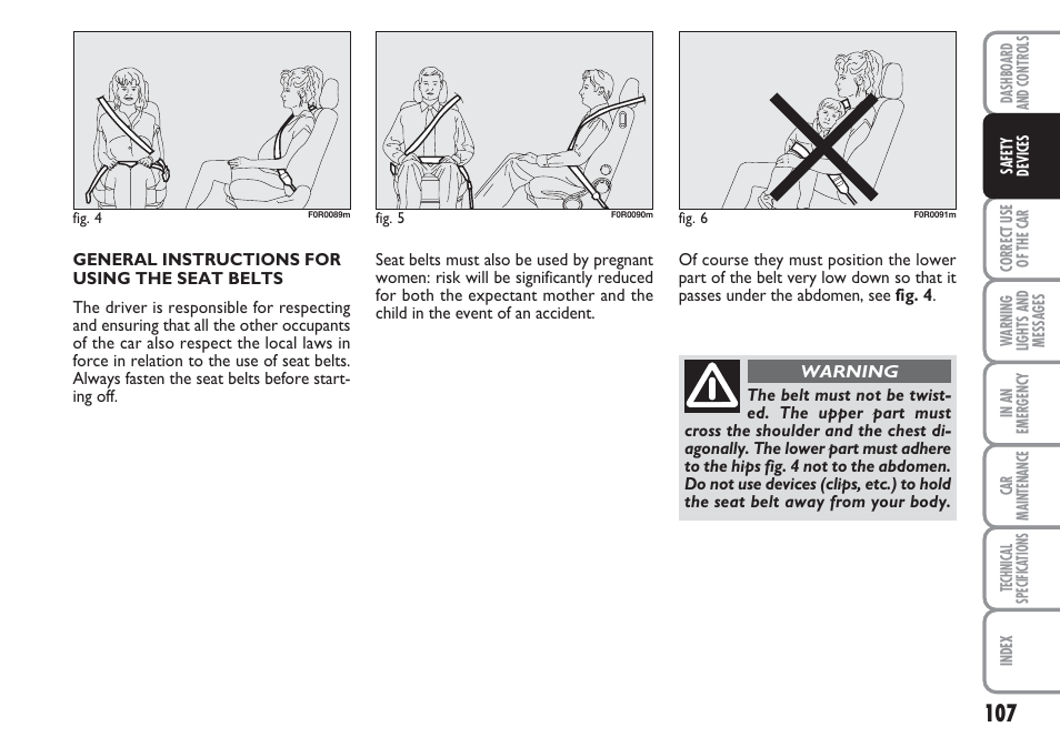 FIAT Linea User Manual | Page 108 / 230