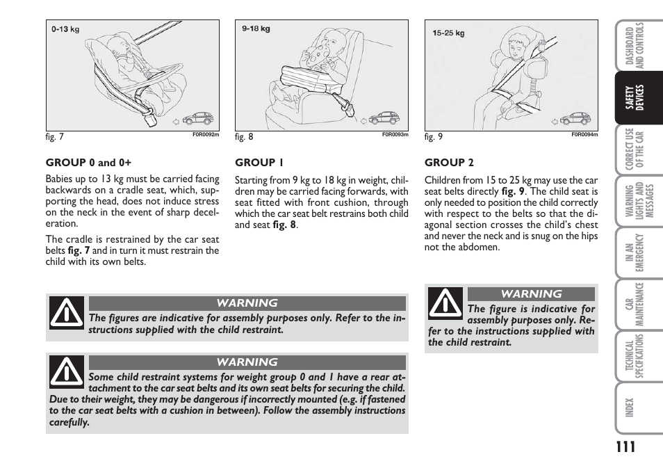 FIAT Linea User Manual | Page 112 / 230