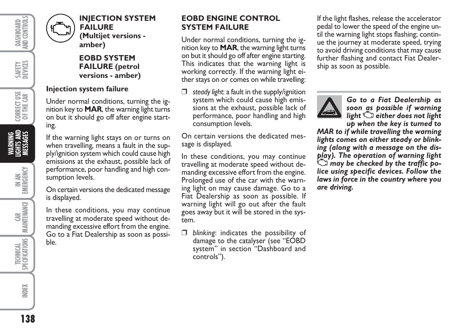 FIAT Linea User Manual | Page 139 / 230