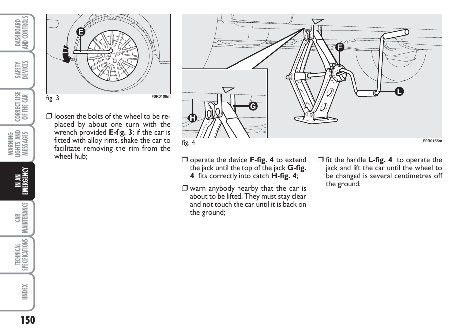 FIAT Linea User Manual | Page 151 / 230