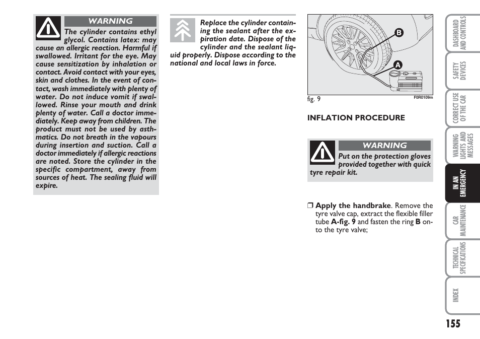 FIAT Linea User Manual | Page 156 / 230