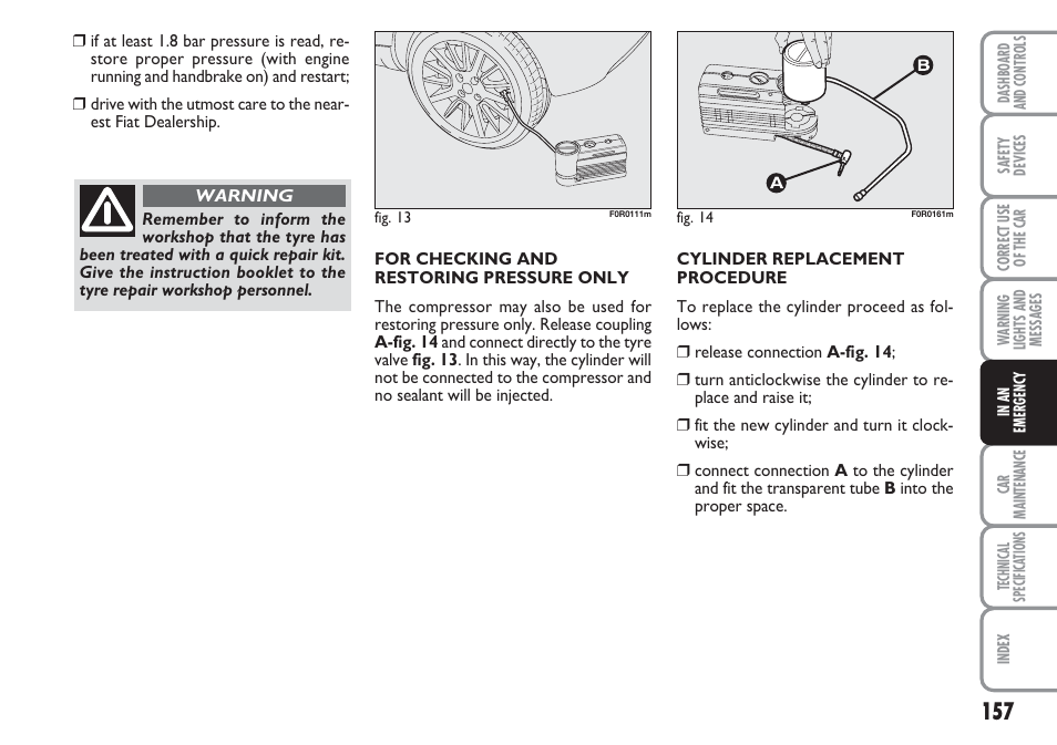 FIAT Linea User Manual | Page 158 / 230