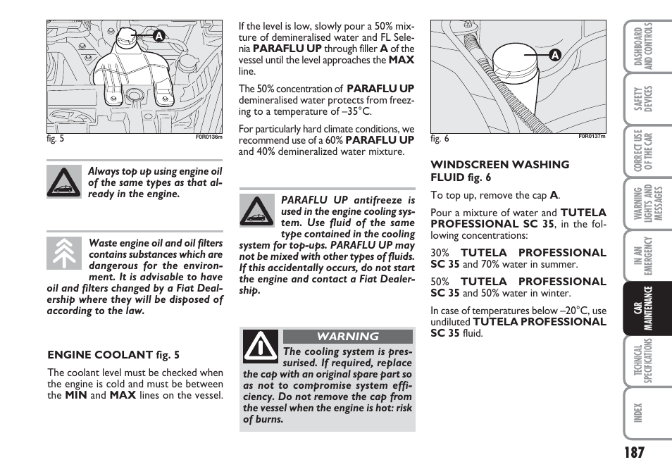 FIAT Linea User Manual | Page 188 / 230