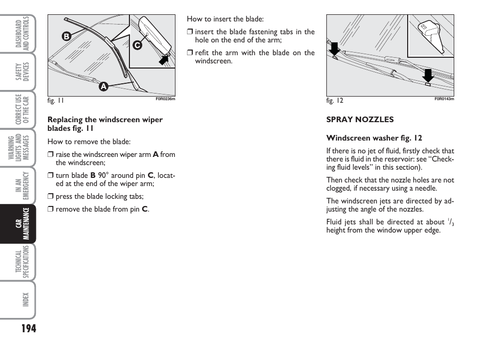 FIAT Linea User Manual | Page 195 / 230