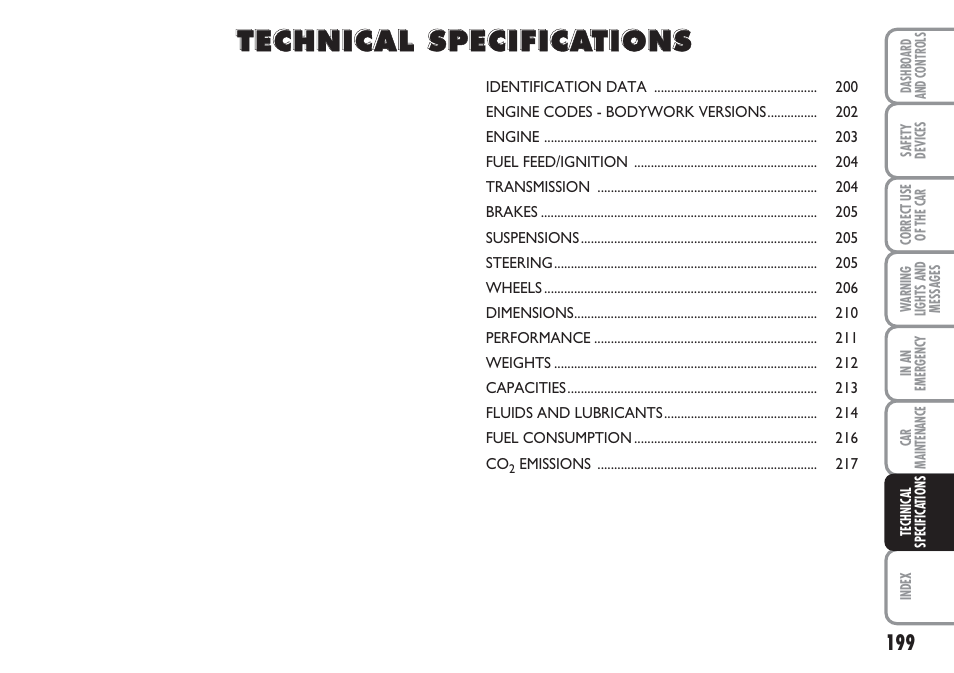 FIAT Linea User Manual | Page 200 / 230