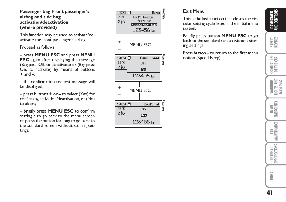 FIAT Linea User Manual | Page 42 / 230