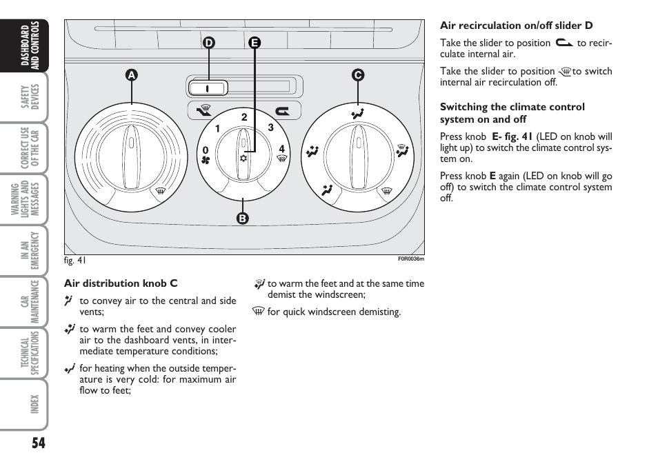 FIAT Linea User Manual | Page 55 / 230