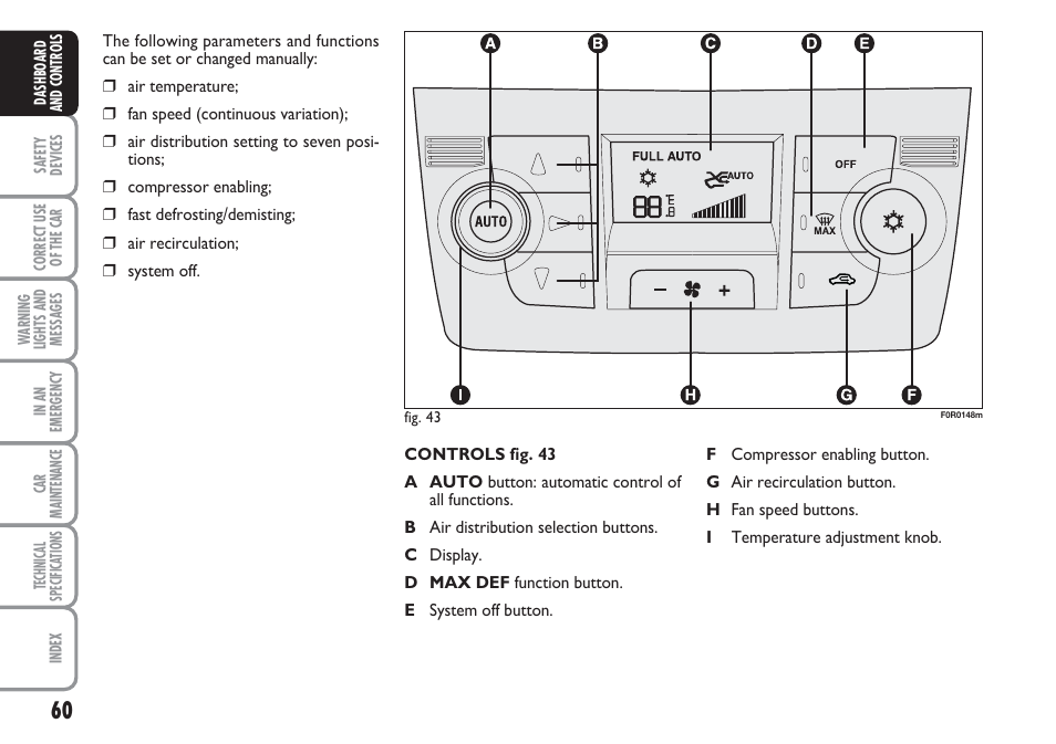 FIAT Linea User Manual | Page 61 / 230