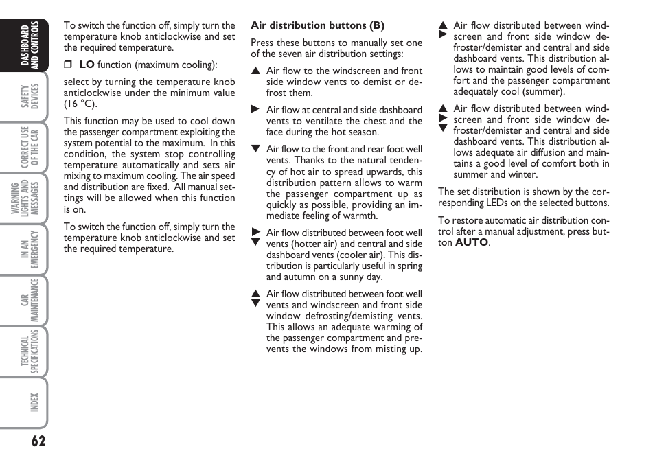 FIAT Linea User Manual | Page 63 / 230