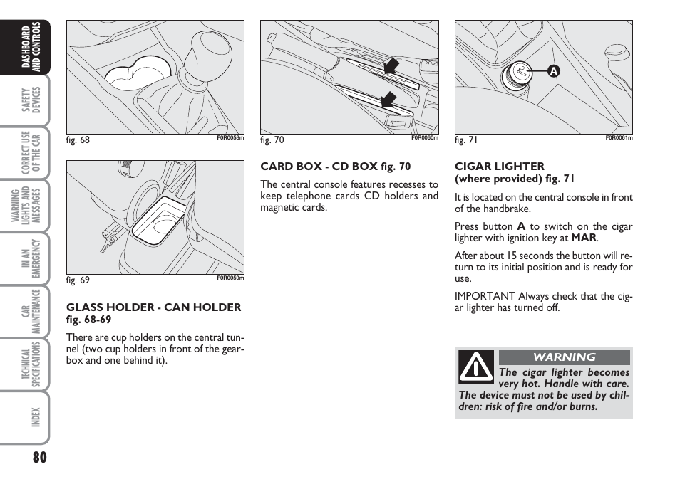 FIAT Linea User Manual | Page 81 / 230