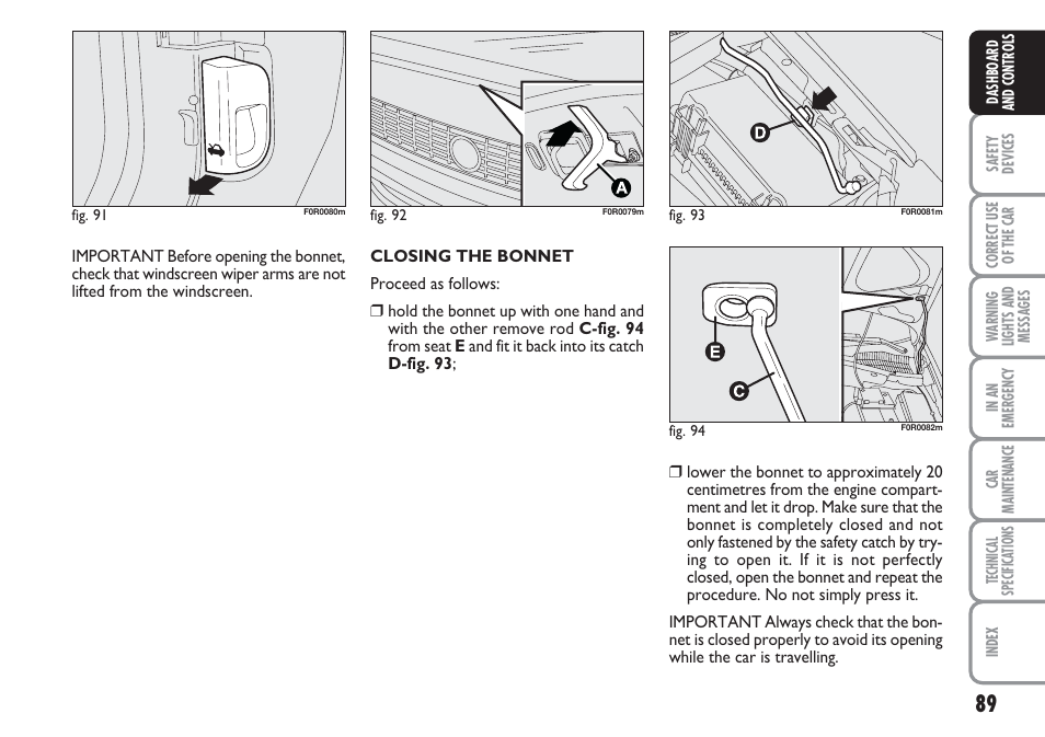 FIAT Linea User Manual | Page 90 / 230