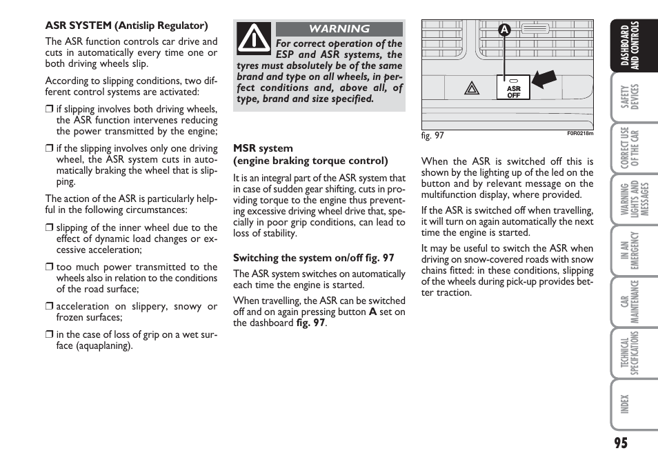 FIAT Linea User Manual | Page 96 / 230