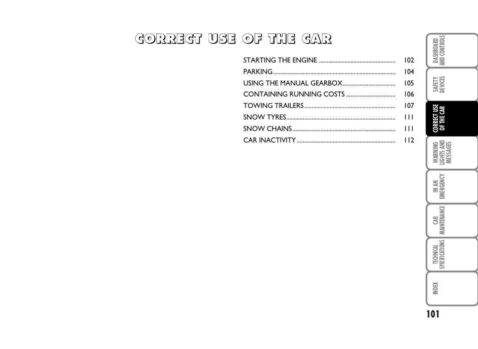 112 panda new gb.pdf | FIAT Panda Classic User Manual | Page 103 / 207