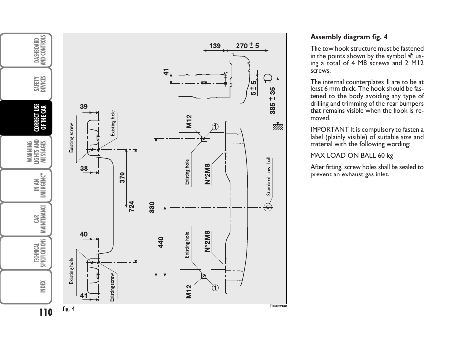 FIAT Panda Classic User Manual | Page 112 / 207