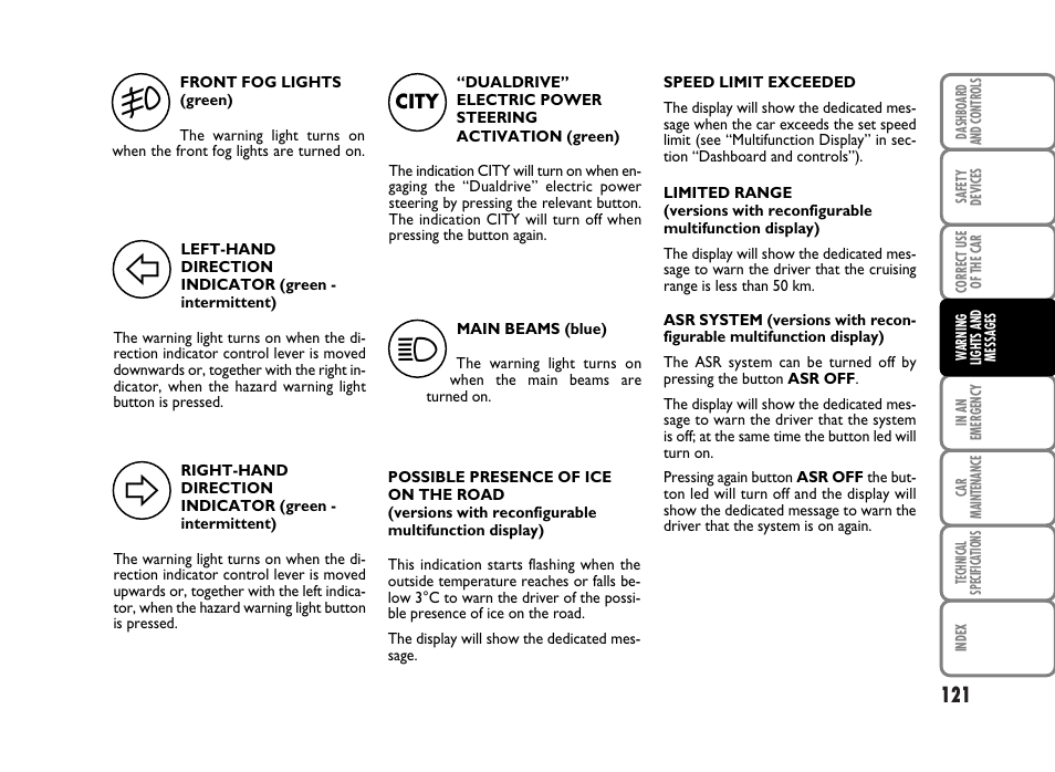 FIAT Panda Classic User Manual | Page 123 / 207