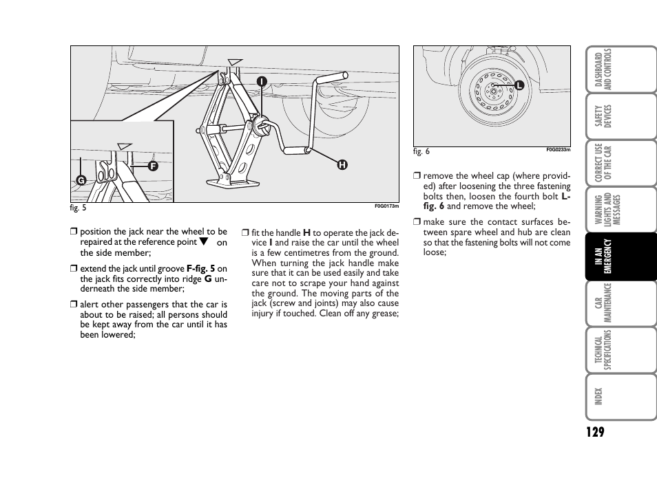 FIAT Panda Classic User Manual | Page 131 / 207