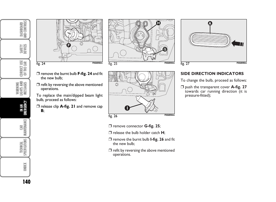 FIAT Panda Classic User Manual | Page 142 / 207