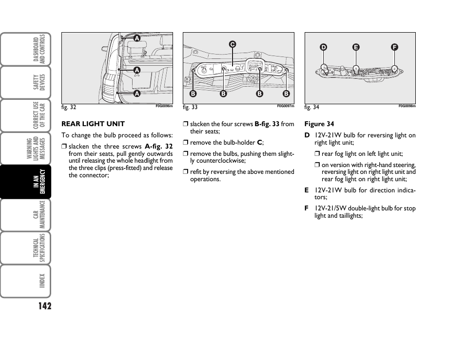 FIAT Panda Classic User Manual | Page 144 / 207