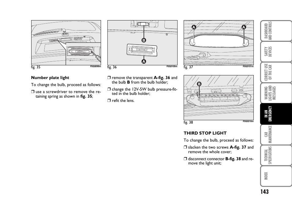 FIAT Panda Classic User Manual | Page 145 / 207