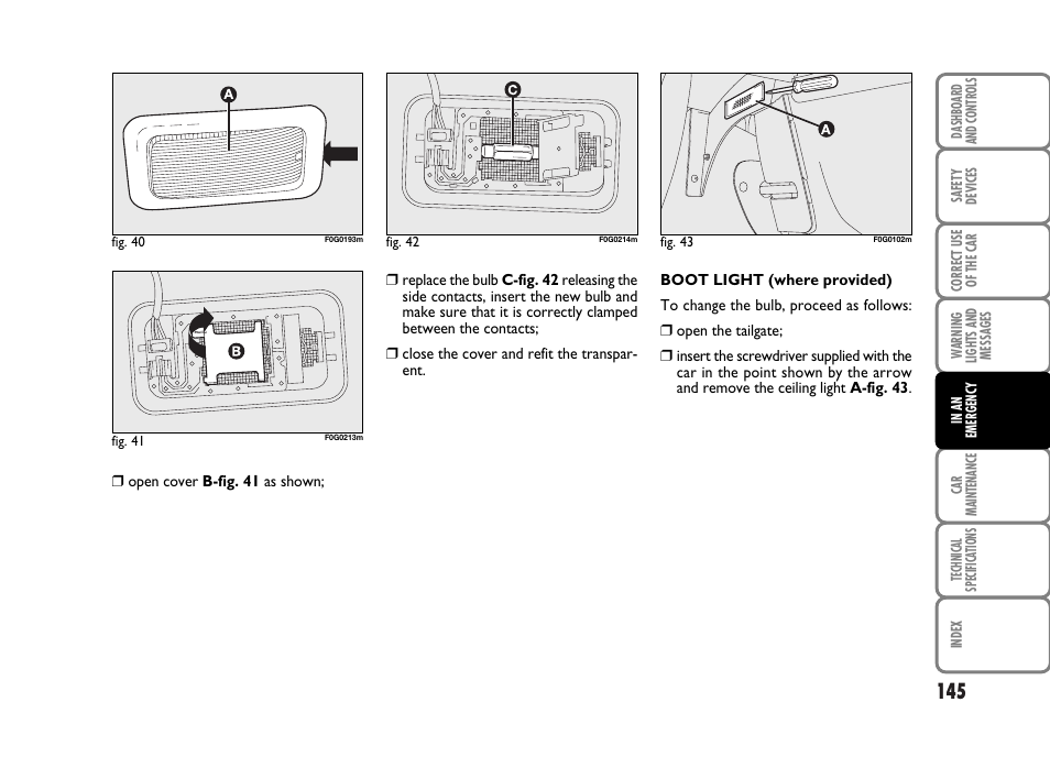 FIAT Panda Classic User Manual | Page 147 / 207