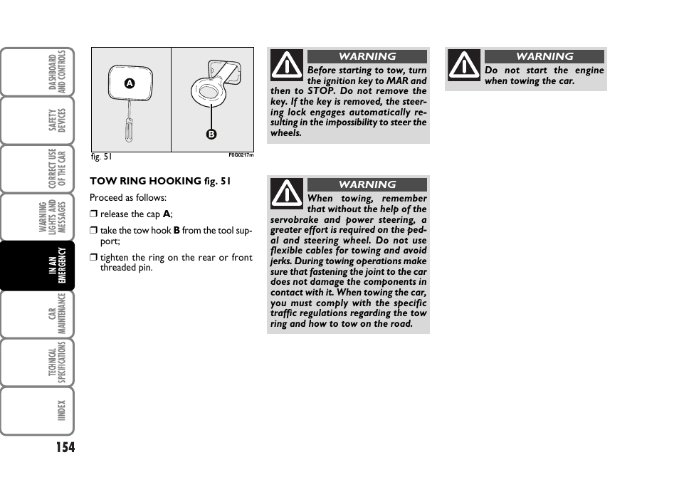 FIAT Panda Classic User Manual | Page 156 / 207